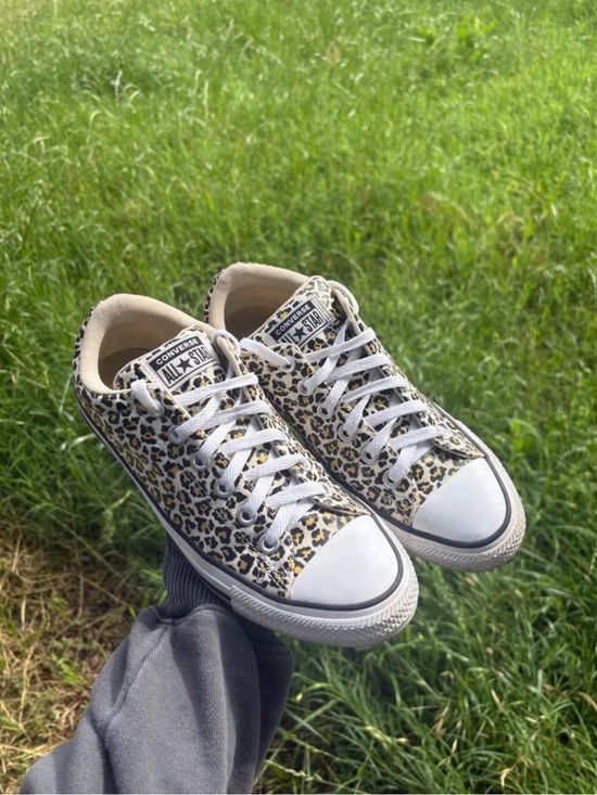 Converse Shoes - Converse Leopard Print Low Top Sneakers